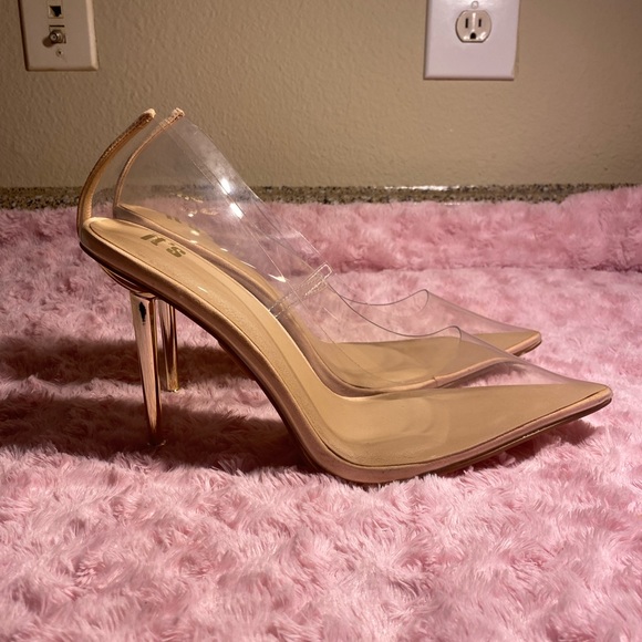 Women neutral and clear gold heeled It’s Brand shoe in a Size 11 in Women’s… - Picture 4 of 5